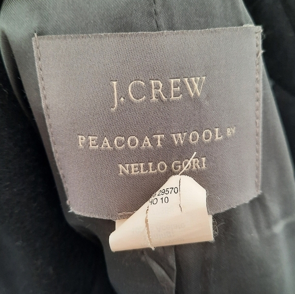J. Crew Black Wool Peacoat by Nello Gori 6 - Picture 4 of 7